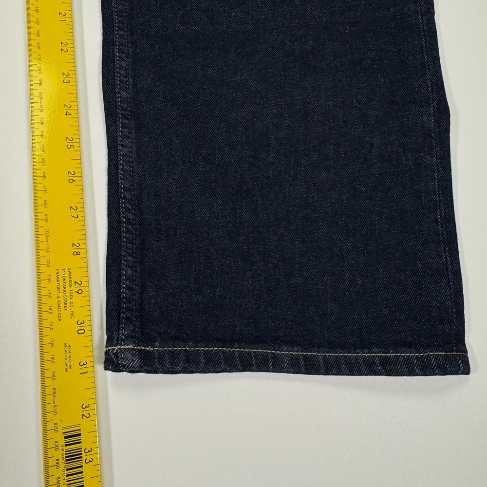 Banana Republic Authentic Straight Jeans Mens 40x32 Dark Rinse Blue Denim Preppy - Picture 6 of 16